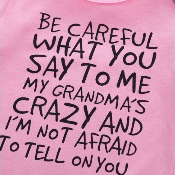 BUNDLE DEAL‼️ Be Careful What You Say Boy / Girl Onesie/ 3-Pack Hair Bows - Picture 4 of 9